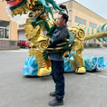Bild in Galerie-Betrachter laden, Cyan Qiu Niu Dragon Hand Puppet-BB110