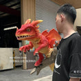 Cargar la imagen en la vista de la galería, BB117-Fire Element Red Dragon Hand Puppet