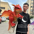 Cargar la imagen en la vista de la galería, BB117-Fire Element Red Dragon Hand Puppet