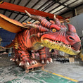 Carica l'immagine nel visualizzatore della galleria, Giant Fire Dragon Animatronic-DRA049
