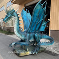 Load image into Gallery viewer, Animatronic Blue Dragon Model-DRA043