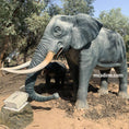 Load image into Gallery viewer, Animatronic elephant robotic elephant with cub