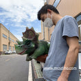 Bild in Galerie-Betrachter laden, Cute Triceratops baby Puppet Made By Mcsdino