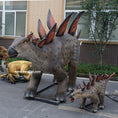 Load image into Gallery viewer, Stegosaurus Animatronics 1 adult and 1 cub