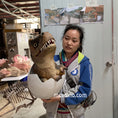 Load image into Gallery viewer, Dino Puppet T-Rex In Egg-BB082