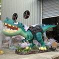Load image into Gallery viewer, cartoon trex amusement park ride