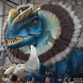 Load image into Gallery viewer, MCSDINO Animatronic Dinosaur Animatronic Spew Out the Venom Dilophosaurus Model-MCSD004