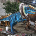 Load image into Gallery viewer, MCSDINO Animatronic Dinosaur Animatronic Spew Out the Venom Dilophosaurus Model-MCSD004