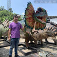 Load image into Gallery viewer, MCSDINO Animatronic Dinosaur Life-size 5m Long Dilophosaurus Animatronic Dinosaur-MCSD004B