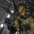 Load image into Gallery viewer, MCSDINO Animatronic Dinosaur Lifelike Animatonic Triceratops Model-MCST003