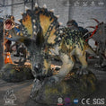 Load image into Gallery viewer, MCSDINO Animatronic Dinosaur Lifelike Animatonic Triceratops Model-MCST003