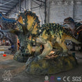 Load image into Gallery viewer, MCSDINO Animatronic Dinosaur Lifelike Animatonic Triceratops Model-MCST003