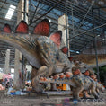 Load image into Gallery viewer, MCSDINO Animatronic Dinosaur Llife-size Adult And Baby Stegosaurus Animatronics Models-MCSS009