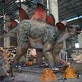 Load image into Gallery viewer, MCSDINO Animatronic Dinosaur Llife-size Adult And Baby Stegosaurus Animatronics Models-MCSS009