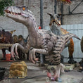 Bild in Galerie-Betrachter laden, MCSDINO Animatronic Dinosaur Moveable Deinonychus Statue Female Raptor Animatronic-MCSD003