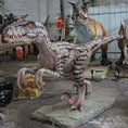 Bild in Galerie-Betrachter laden, MCSDINO Animatronic Dinosaur Moveable Deinonychus Statue Female Raptor Animatronic-MCSD003