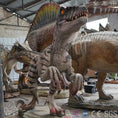 Bild in Galerie-Betrachter laden, MCSDINO Animatronic Dinosaur Moveable Deinonychus Statue Female Raptor Animatronic-MCSD003