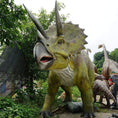 Load image into Gallery viewer, MCSDINO Animatronic Dinosaur Moveable Triceratops Animatronic Dinosaur-MCST003D
