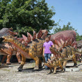 Load image into Gallery viewer, MCSDINO Animatronic Dinosaur Stegosaurus Model Dinosaur Family Landscape-MCSS009D