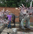 Bild in Galerie-Betrachter laden, MCSDINO Animatronic Dinosaur Styracosaurus Family Animatronic Dinosaur Models-MCSS011C