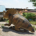 Load image into Gallery viewer, MCSDINO Animatronic Dinosaur Triceratops stuck in the mud Animatronic Dinosaur-MCST003E