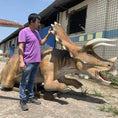 Load image into Gallery viewer, MCSDINO Animatronic Dinosaur Triceratops stuck in the mud Animatronic Dinosaur-MCST003E