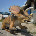 Load image into Gallery viewer, MCSDINO Animatronic Dinosaur Triceratops stuck in the mud Animatronic Dinosaur-MCST003E