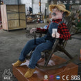 Load image into Gallery viewer, MCSDINO Bespoke Animatronics Animatronic Attraction Elderly Farmer In Rocking Chair-CUS018