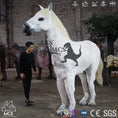 Charger l'image dans la visionneuse de la galerie, MCSDINO Creature Suits 8 Feet Lifelike Two Person White Horse Costume|MCSDINO