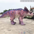 Load image into Gallery viewer, Halloween Pink Triceratops Mummy Handmade Dinosaur Costume