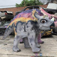 Charger l'image dans la visionneuse de la galerie, MCSDINO Creature Suits Made to order 4-5 weeks production Baby Triceratops Costume Walkaround Suit-DCTR204