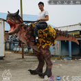 Load image into Gallery viewer, MCSDINO Creature Suits Realistic Ride On Carnotaurus Costume Dino Rider Stilts Suit-DCCA101