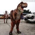Load image into Gallery viewer, MCSDINO Creature Suits T-Rex Costume Tiger striped Dinosaur Suit-DCTR602