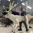 Load image into Gallery viewer, MCSDINO Creature Suits White Deer Suit Christmas Elk Costume-MCSTC006