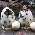 Load image into Gallery viewer, MCSDINO Egg and Puppet 1 Photo egg+1 small egg+1 Hatching Baby Dino Baby Dino In Large Dinosaur Eggs For Sale-BB002