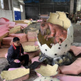 Bild in Galerie-Betrachter laden, MCSDINO Egg and Puppet Animatronic Parasaurolophus Dinosaur Egg-BB062