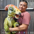Load image into Gallery viewer, MCSDINO Egg and Puppet Baby Parasaurolophus Dinosaur Arm Puppet-BB025