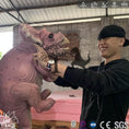 Load image into Gallery viewer, MCSDINO Egg and Puppet Baby Triceratops Dinosaur Egg Prop-BB061