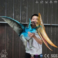 Load image into Gallery viewer, MCSDINO Egg and Puppet Blue Pterosaur Pterodactyl Hand Puppet Fiesta Crafts-BB040