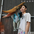 Load image into Gallery viewer, MCSDINO Egg and Puppet Blue Pterosaur Pterodactyl Hand Puppet Fiesta Crafts-BB040