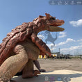 Load image into Gallery viewer, MCSDINO Egg and Puppet Brown-Red Kaiju Hand Puppet-BB070