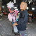 Load image into Gallery viewer, MCSDINO Egg and Puppet Feathered Raptor Puppet In Arms Carry Posture-BB052