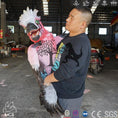 Load image into Gallery viewer, MCSDINO Egg and Puppet Feathered Raptor Puppet In Arms Carry Posture-BB052