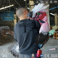 Load image into Gallery viewer, MCSDINO Egg and Puppet Feathered Raptor Puppet In Arms Carry Posture-BB052