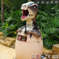 Load image into Gallery viewer, MCSDINO Egg and Puppet Funny Fiberglass Dinosaur Egg Office Trash Can-BB020