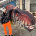 Cargar la imagen en la vista de la galería, MCSDINO Egg and Puppet Life size Tyrannosaurus Rex Head Puppet-BB065
