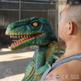 Load image into Gallery viewer, MCSDINO Egg and Puppet Raptor Hanging Onto People Hand Puppet-BB022