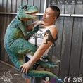 Load image into Gallery viewer, MCSDINO Egg and Puppet Raptor Hanging Onto People Hand Puppet-BB022