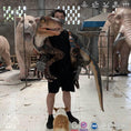 Load image into Gallery viewer, MCSDINO Egg and Puppet Velociraptor Puppet Wrapped Around Shoulder-BB071