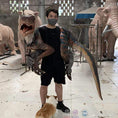 Load image into Gallery viewer, MCSDINO Egg and Puppet Velociraptor Puppet Wrapped Around Shoulder-BB071